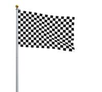 Drapeau imprimé à rayures noires et blanches 0,9 x 0,6 m, drapeau décoratif simple face pour la journée nationale de la culture en plein air