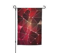 Drapeau imprimé constellation galaxie rouge de jardin 30,5 x 45,7 cm double face, décoration saisonnière pour la maison et l'extérieur, décoration saisonnière pour toutes les saisons