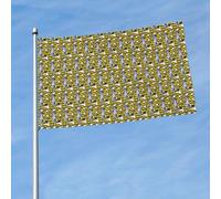 Drapeau imprimé de la ville de New York - Bannière décorative pour jardin, porche, cour - Fête saisonnière - Patio extérieur et intérieur