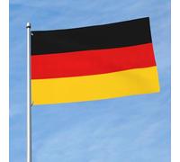 Drapeau imprimé drapeau allemand 1,5 x 0,9 m, drapeau décoratif sur un seul côté, accroché dans la pelouse intérieure et extérieure balcons