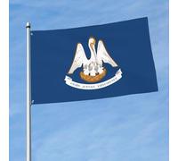 Drapeau imprimé drapeau de l'État de Louisiane 1,5 x 0,9 m, drapeau décoratif simple face, accroché dans les balcons de pelouse d'intérieur et d'extérieur