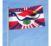 Drapeau imprimé drapeau du Costa Rica 1,5 x 0,9 m, drapeau décoratif simple face, accroché dans les balcons de pelouse d'intérieur et d'extérieur