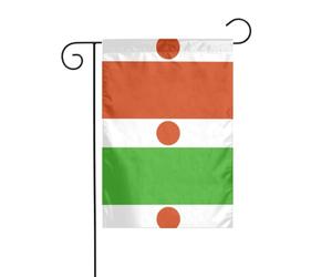 Drapeau imprimé drapeau du Niger pour extérieur 30 x 45 cm Drapeau de | Drapeau de jardin double face pour Thanksgiving, Halloween, Noël