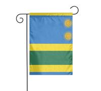 Drapeau imprimé drapeau du Rwanda pour extérieur 30 x 45 cm drapeau de | Drapeau de jardin double face pour Thanksgiving, Halloween, Noël