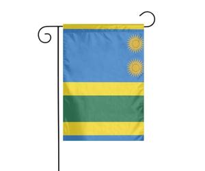 Drapeau imprimé drapeau du Rwanda pour extérieur 30 x 45 cm drapeau de | Drapeau de jardin double face pour Thanksgiving, Halloween, Noël