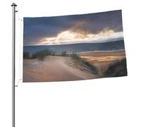 Drapeau imprimé dunes de plage 60 x 91 cm pour jardin, festival, maison, extérieur, décoration de Pâques