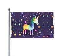 Drapeau imprimé étoile d'un cheval (91,4 x 152,4 cm) - Idéal pour le jardin, la cour et les décorations de vacances