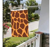 Drapeau imprimé girafe 61 x 91 cm pour extérieur et intérieur - Pour le printemps, l'été, l'automne, l'hiver - Drapeaux de jardin avec œillets verticaux double face pour décorations de cour