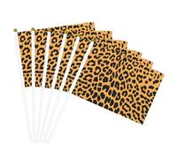 Drapeau imprimé léopard léger pour fêtes, événements, défilés, activités sportives, assemblage facile