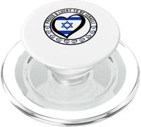 Drapeau imprimé « Proud and Lucky to Be Israeli I Love Israel » PopSockets PopGrip pour MagSafe