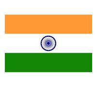 Drapeau Inde (15x10cm) - Sticker/Autocollant
