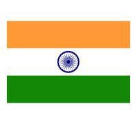 Drapeau Inde (19.5x13cm) - Sticker/Autocollant