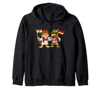 Drapeau Inde Allemagne Racines Indiennes Héritage Allemand Sweat à Capuche