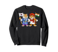 Drapeau Inde Corée du Sud Racines Indo-coréennes Héritage Sweatshirt