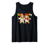 Drapeau Inde Sénégal Racines Indiennes-sénégalaises Héritage Débardeur