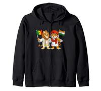 Drapeau Inde Sénégal Racines Indiennes-sénégalaises Héritage Sweat à Capuche