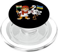Drapeau Inde Ukraine Racines Indiennes Héritage Ukrainien PopSockets PopGrip pour MagSafe