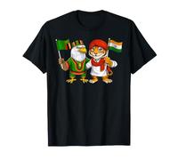 Drapeau Inde Zambie Racines Indo-zambiennes Héritage T-Shirt