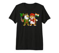 Drapeau Inde Zambie Racines Indo-zambiennes Héritage T-Shirt Haut de Gamme