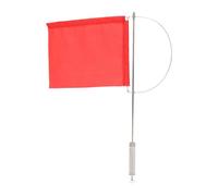 Drapeau indicateur de vent, drapeau de mât marin léger et accrocheur, indicateur direction bateau rouge en acier inoxydable pour voilier, yacht, dériveur (200 * 160mm (7971SM))