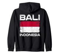 Drapeau indonésien de Bali - Motif fierté de l'île Vieilli Sweat à Capuche