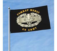 Drapeau Insigne de médecin de combat de l'armée pelouse drapeaux