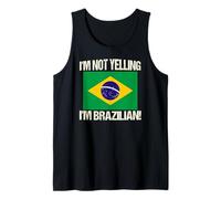 Drapeau International du Brésil « I'm Not Yelling » Débardeur