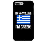 Drapeau International Grec rétro avec Inscription « I'm Not Yelling » Coque pour iPhone 7 Plus/8 Plus