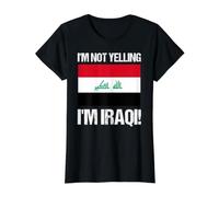 Drapeau Irak I'm Not Yelling T-Shirt Graphique avec Valeur