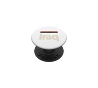 Drapeau Irak Rétro Blanc Irak PopSockets PopGrip Adhésif