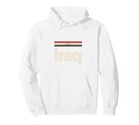 Drapeau Irak Rétro Blanc Irak Sweat à Capuche