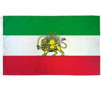 Drapeau Iran, Drapeau De L'Iran150×90 Cm / 90×60 Cm Drapeau, DéCoré De Motifs De Lion De Soleil, Broderie Double Face,Couleurs éClatantes,Pour Terrasse,Jardin DéCorations Patriotiques (B(90X60))