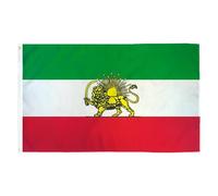 Drapeau Iran Lion 90 x 150 cm Drapeau en polyester de qualité supérieure avec couronne solaire, couleur vive, idéal pour le jardin, la terrasse et le fauteuil suspendu Armature intérieure