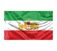 Drapeau iranien, affichage polyvalent, 90 x 150 cm, bannière patriotique perse, drapeau national iranien, symbolisme national conique, pour intérieur ou extérieur
