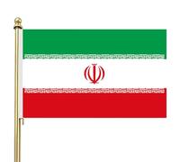 Drapeau iranien, bannières et motifs ornementaux, polyester, drapeau persan, bannière décorative résistante à la décoloration, placement polyvalent, pour jardin, clôture, cour, parc, salon, terrasse