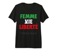 Drapeau iranien, Woman Life Freedom, #freeiran Iranian Protest T-Shirt Haut de Gamme