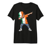 Drapeau Irlandais Dabbing Boy St Patrick T-Shirt Haut de Gamme