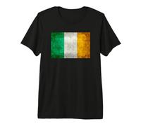 Drapeau Irlandais de l'Irlande dans Un Style Grungy T-Shirt Haut de Gamme