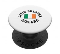 Drapeau Irlandais du Quartier Latin de l'Irlande pour Enfants, Hommes et Femmes PopSockets PopGrip Adhésif