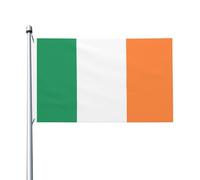 Drapeau irlandais imprimé drapeau de fête 91 x 152 cm Bannière festive avec œillets Convient pour les fêtes et le camping