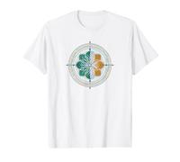 Drapeau Irlandais Mandala Fleur Eire Saint Patrick T-Shirt Graphique avec Valeur