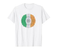 Drapeau Irlandais Mandala Fleur Eire Saint Patrick T-Shirt Graphique avec Valeur
