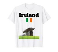 Drapeau Irlandais Souvenir mégalithe Antique artefact Irlandais T-Shirt