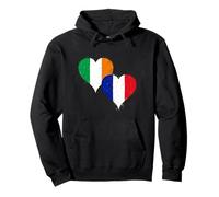 Drapeau Irlande France du Fier Irlandais Français Rugby Fans Sweat à Capuche
