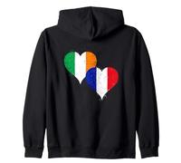 Drapeau Irlande France du Fier Irlandais Français Rugby Fans Sweat à Capuche
