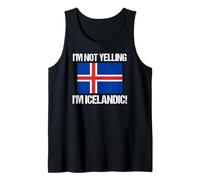 Drapeau islandais « I'm Not Yelling » Débardeur