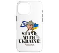 Drapeau Israël Selensky Stand with Ukraine Coque pour iPhone 16 Pro Max
