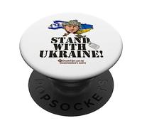 Drapeau Israël Selensky Stand with Ukraine PopSockets PopGrip Adhésif