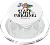 Drapeau Israël Selensky Stand with Ukraine PopSockets PopGrip pour MagSafe