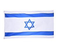 Drapeau israélien 5x3ft / 150x90cm Flag en polyester national parfait pour l'extérieur et l'intérieur...